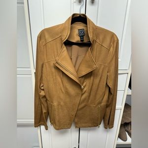 Clara Sun Woo Liquid Leather Jacket- Caramel Color